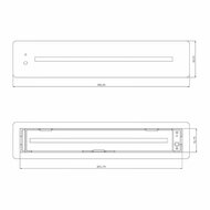 Inbouwmontageset voor Noodverlichting afmeting