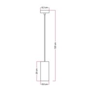 E27 Fitting with Wooden Lampshade Holder &ndash; Includes Ceiling Plate and Cable