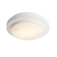 Moderne Plafondlamp Wit 35 cm &ndash; Geschikt voor Badkamers (IP44)