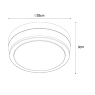 Maten E27 plafondlamp