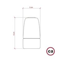 Porseleinen Fitting E14 Groen