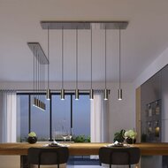 Pendant lamp with 3 pendants and metal shade Dibond Matte White