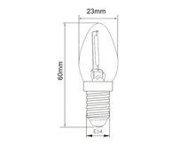 LED Filament MINI Kerzenlampe (C7) E14 1W 2700K Klar