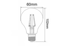 Dimmable LED Bulb E27 8W 2200K Clear (A60)