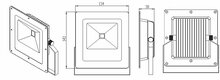 LED Slim Floodlight 10W 3000K (IP65)