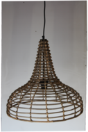 Hanglamp Hout Koboo Flesvorm 48Cm HSM