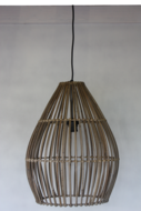 Hanglamp Hout Koboo Ovaal 51Cm HSM