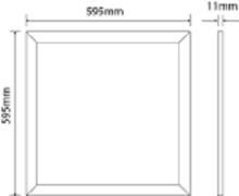 LED Paneel 60x60Cm 25W RGB 