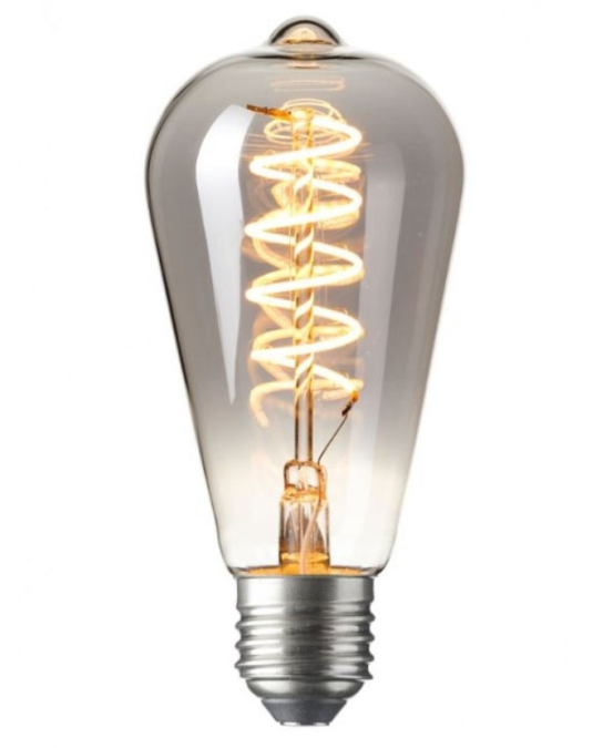 Perioperatieve periode onderhoud Mening LED Kooldraadlamp Edison Curl Titanium | Ø64mm E27 4W | Dimbaar kopen? -  ThatsLed.nl - Unieke kwaliteit led verlichting