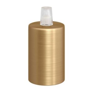 Lampfitting Cilindrisch E27 - Geborsteld Goud