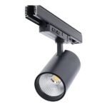 Zwarte dimbare 3-fase railspot Rosalin 10W 20W 30W met CCT-switch