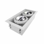 LED Inbouw Spot Armatuur - 2x AR111 Wit | Opdekrand van Tronix Lighting