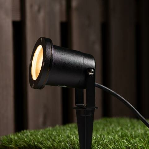 Buitenlamp op Grondpin met GU10 Fitting | IP65 | Zwart