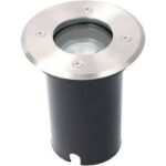 Spot encastrable de sol Inox 1xGU10 | Argenté | IP67 | Ampoule non incluse