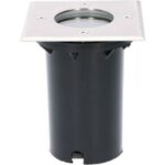 Boden-Einbaustrahler Edelstahl 1xGU10 | Silber | IP67 | Ohne Leuchtmittel