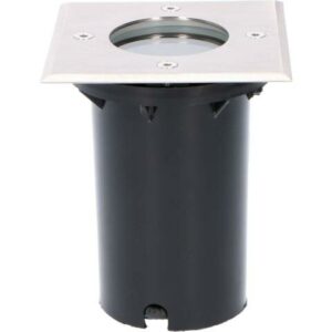 Grondinbouwspot 1xGU10 | Zilver | IP67 | Exclusief lichtbron