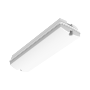 Noodverlichting wand-/plafondarmatuur wit 3W met melkwitte afdekkingNoodverlichting wand-/plafondarmatuur wit 3W met melkwitte