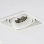Bjorn 1 inbouwspot | zwart/wit | GU10