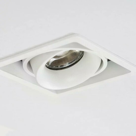 Bjorn 1 inbouwspot | zwart/wit | GU10