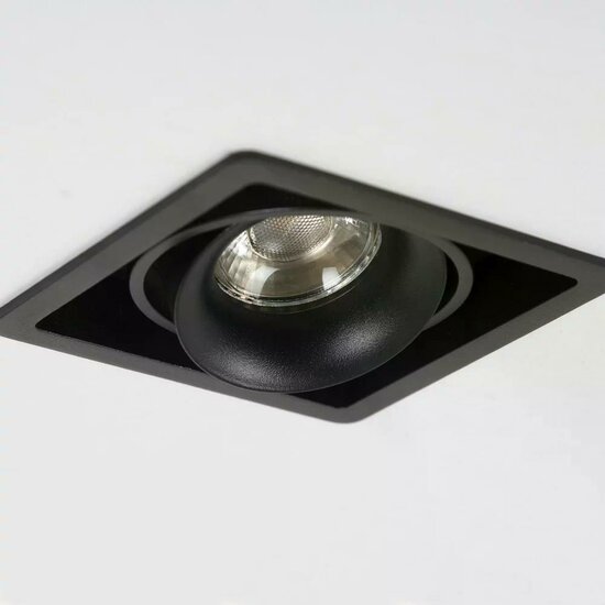 Bjorn 1 inbouwspot | zwart | GU10