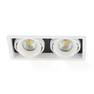 Bjorn 2 inbouwspot | zwart/wit | GU10