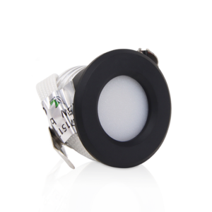 LED-Einbaustrahler 1,5W schwarz dimmbar | 99lm | 2700K warmweiß IP44 in schwarz