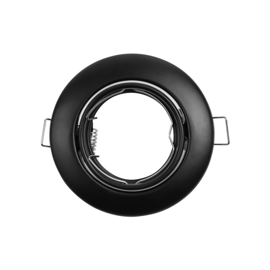 Inbouwspot armatuur kantelbaar Zwart | Voor Ø50mm spots | Ø78mm zaagmaat - Afbeelding 3
