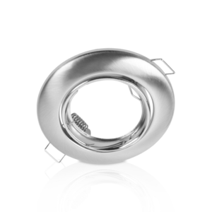 Inbouwspot armatuur vast | Ø50mm spots | Ø78mm zaagmaat | Zilver in zilver