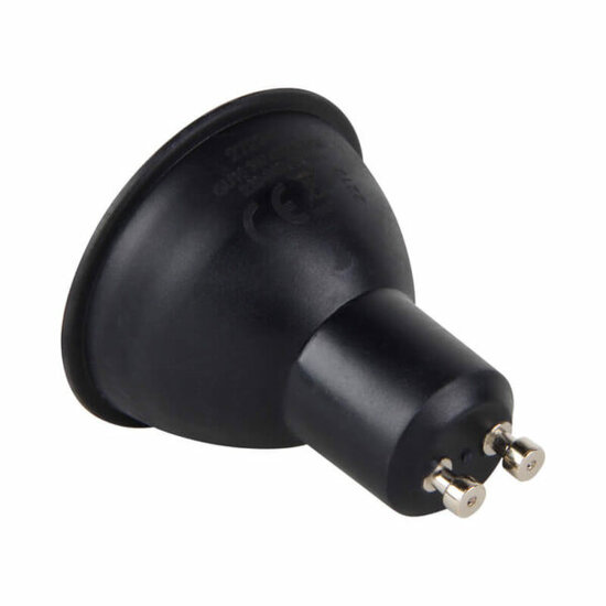 LED GU10 spot Sponde zwart | 7W | 2700K warm wit | dimbaar | 60° - Image 3