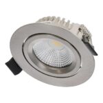 Led inbouwspot Varda Slim Fit 5W zilver | Dim to warm | IP44 in zilver