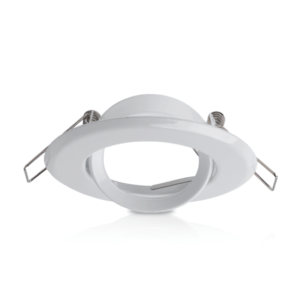 Kantelbaar inbouwspot armatuur | Ø50mm spots | Zaagmaat Ø82mm | Wit in wit