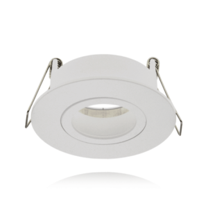 GU10/MR16 inbouwarmatuur wit kantelbaar | Voor 50mm LED spots | IP65 in wit