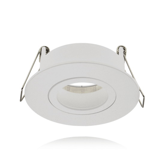 GU10/MR16 inbouwarmatuur wit kantelbaar | Voor 50mm LED spots | IP65 in wit