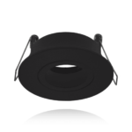 GU10/MR16 inbouwspot zwart kantelbaar | Voor 50mm LED spots | IP65 in zwart