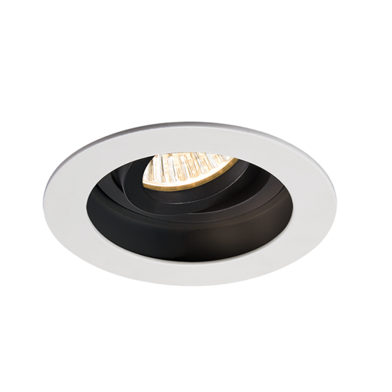 Kantelbaar inbouwspot armatuur | Ø50mm GU10/MR16 | Ø90mm zaagmaat | Zwart/Wit - Image 2