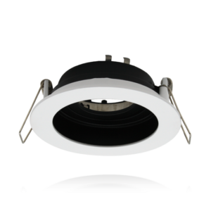 Kantelbaar inbouwspot armatuur | Ø50mm GU10/MR16 | Ø90mm zaagmaat | Zwart/Wit in zwart|wit