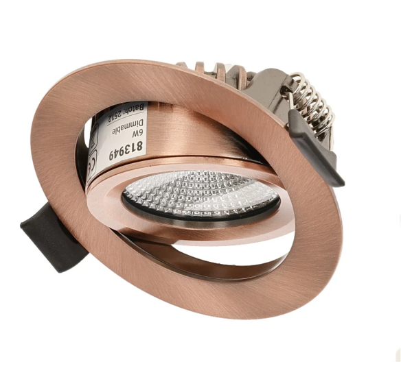 Led inbouwspot slim-fit 5W dim to warm koper | 300 lumen CRI90 | IP65 Ø69mm – Bild 2