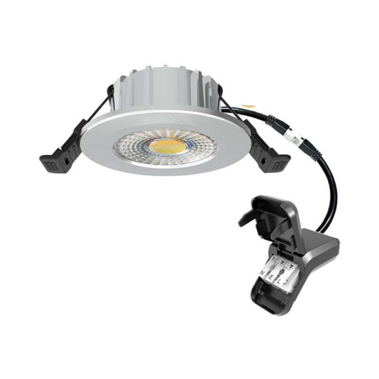 LED inbouwspot 6W zilver dimbaar | 600lm | Instelbare lichtkleur IP65 - Afbeelding 2