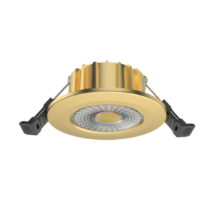 LED inbouwspot 6W messing dimbaar | 600lm | Instelbare lichtkleur IP65 in messing