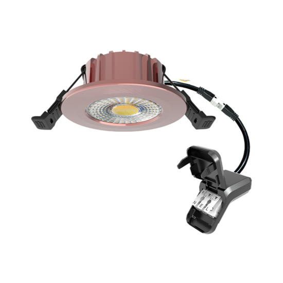 LED inbouwspot 6W koper dimbaar | 600lm | Instelbare lichtkleur IP65 - Afbeelding 2