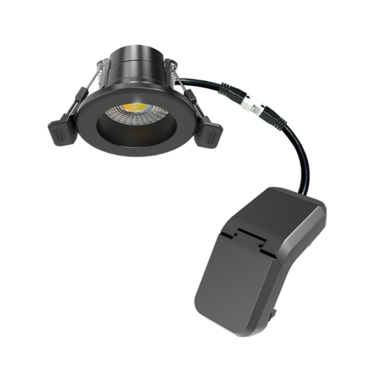 LED inbouwspot 4W zwart dimbaar | 400lm | Instelbare lichtkleur IP65 - Afbeelding 2