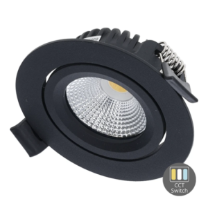 Led inbouwspot slim-fit | 4-6W | Dimbaar | CCT-switch | IP65 | Zwart