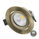 Led inbouwspot slim-fit | 4-6W | Dimbaar | CCT-switch | IP65 | Brons