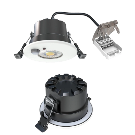 LED inbouwspot met sensor 6W wit | 600lm | Instelbare lichtkleur IP65 - Afbeelding 4