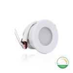 LED recessed spotlight 1.5W white dimmable | 130lm | Dim to warm IP44 in white