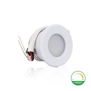 LED-Einbaustrahler 1,5W weiß dimmbar | 130lm | Dim to warm IP44 in weiß