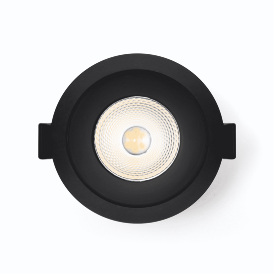Led inbouwspot 6W dimbaar zwart | instelbare lichtkleur 2700K-4000K | 450lm IP44 Ø68mm – Image 4