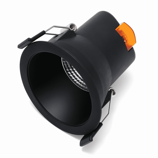 Led inbouwspot 9W dimbaar zwart | instelbare lichtkleur 2700K-4000K | 675lm IP44 Ø90mm – Bild 2