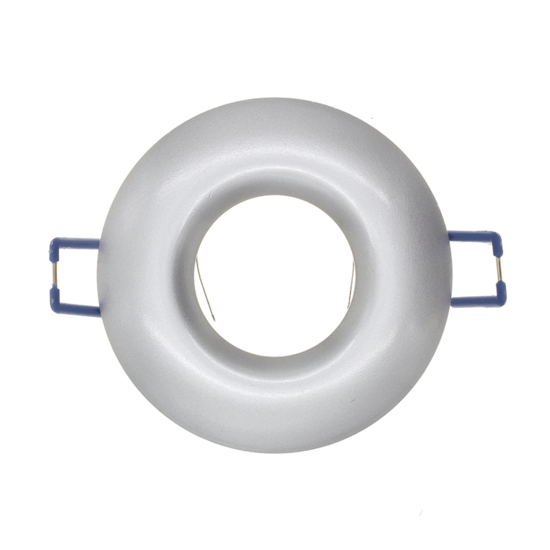 Inbouwring rond | Ø70mm | Voor Ø50mm GU10 & MR16 spots in zilver