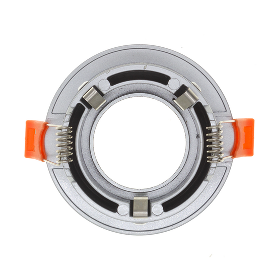 Inbouwspot armatuur rond | Ø70mm | Aluminium aluminium - voor 50mm LED spots - Afbeelding 2